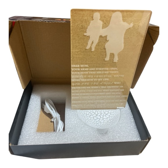 no brand Other - Dear Mom Heartfelt Silhouette LED Night Light